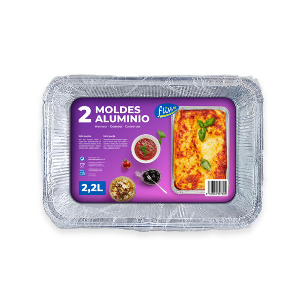 2 Moldes de Aluminio 2,2L
