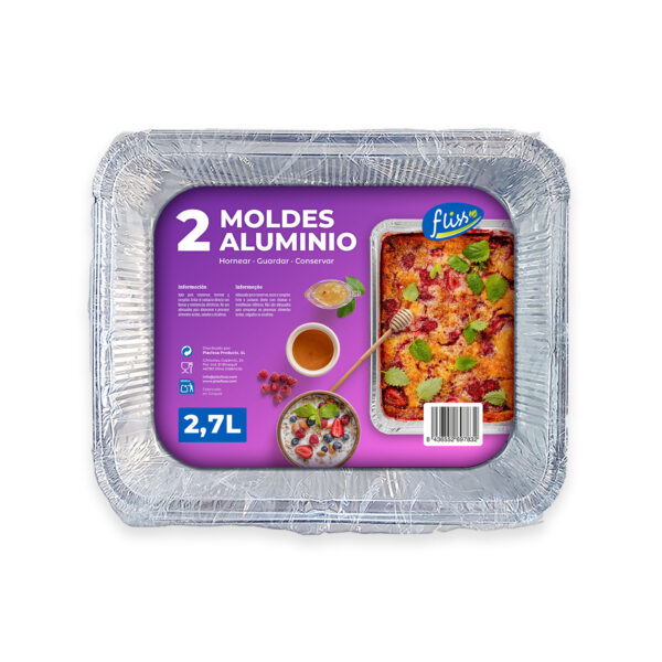 2 Moldes de Aluminio 2,7L