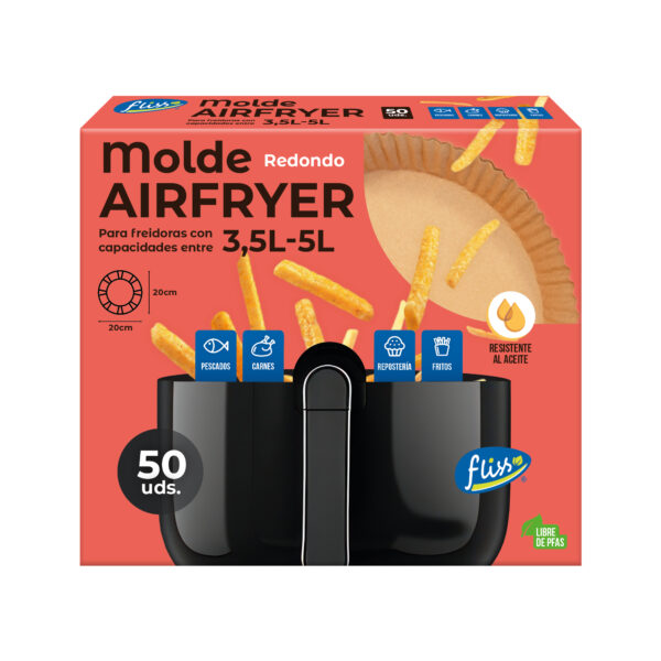 Molde para Airfryer 20x20cm redondo
